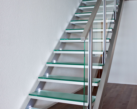 Glass stair at Dubbler (CH)